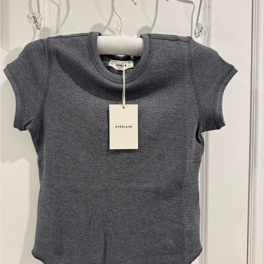 EVERLANE SHRUNKEN TEE IN COZY WAFFLE small